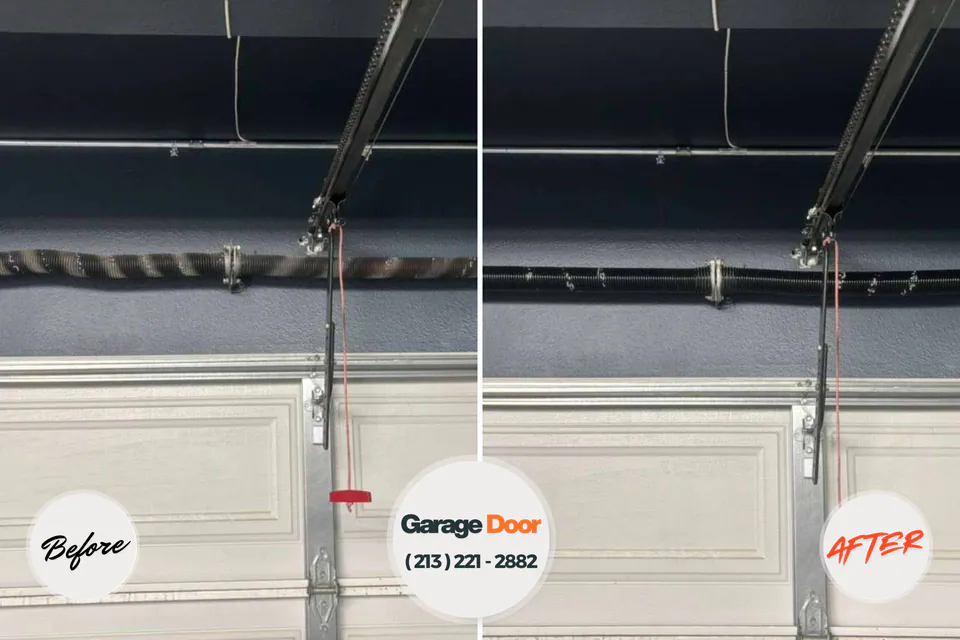 Before and after: garage door repair near me Edneyville